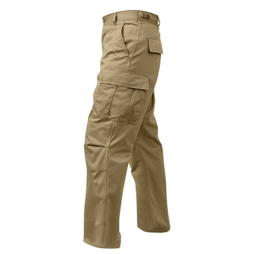 Rothco Cargo Pants Men's XL (40-42) Khaki Adjustable Waist Uniform 7901 NWT